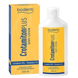 Boderm Crotamiton Plus Body Lotion, Γαλάκτωμα Σώματος με Αντισηπτικούς Παράγοντες Εναντίον της Ψώρας & την Αντιμετώπιση Κνησμού 200ml