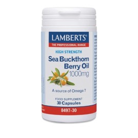 Lamberts Sea Buckthorn Berry Oil 1000mg, Συμπλήρωμα Ιπποφαές Για Την Ενίσχυση Του Ανοσοποιητικού & Την Ενέργεια Του Οργανισμού, 30caps