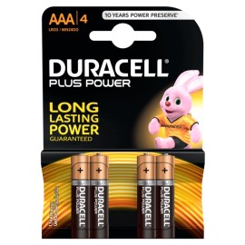 Duracell Plus Power Αλκαλική Μπαταρία ΑΑΑ 4τμχ