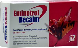 Eminotrol Συμπλήρωμα Διατροφής για Ανακούφιση από τα Συμπτώματα της Εμμηνόπαυσης, 30tabs Be Calm