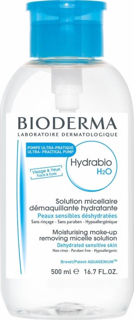 Bioderma Hydrabio H2O Ενυδατικό Νερό Καθαρισμού Micellaire Για Πρόσωπο & Μάτια 500ml