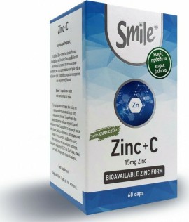 Am Health Smile Zinc & C with Quercetin 15mg 60 κάψουλες