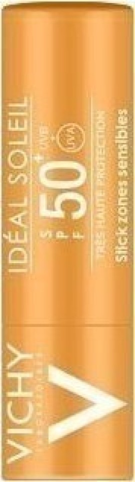 Vichy  Ideal Soleil SPF50+ Stick Για Τις Ευαίσθητες Ζώνες 9gr