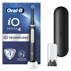 Oral-B IO Series 4 Ηλεκτρική Οδοντόβουρτσα με Χρονομετρητή, Αισθητήρα Πίεσης και Θήκη Ταξιδίου Black