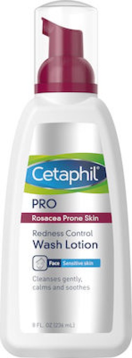 Cetaphil Pro Redness Control Wash Lotion Ήπιος Αφρός Καθαρισμού Προσώπου & Ντεμακιγιάζ Ιδανικό για Δέρμα με Ροδόχρους Ακμή, 236ml
