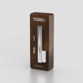 Mesauda Milano Promo The Glam Femuline Eye Femuline Mascara 9ml & Rebeleyes Waterproof Eyes Plastic Pencil 103 Bear 1.2g