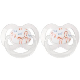 Korres Silicone Soothers Ορθοδοντικές Πιπίλες Σιλικόνης για 0-6m+ 2 Τεμάχια