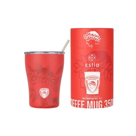 Estia Ανοξείδωτος Θερμός Coffee Mug Olympiacos Bc Edition 350ml 00-27230