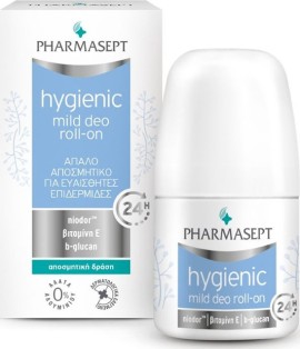 Pharmasept Hygienic Mild Deo Roll On 24h Απαλό Αποσμητικό Για Ευαίσθητες Επιδερμίδες 50ml