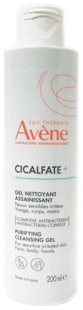 Avene Cicalfate+ Purifying Cleansing Gel-Εξυγιαντικό Gel Καθαρισμού για Ευαίσθητη & Ερεθισμένη Επιδερμίδα, 200ml