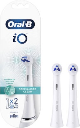 Oral-B iO Specialised Clean Ανταλλακτικές Κεφαλές για Ηλεκτρική Οδοντόβουρτσα 2τμχ