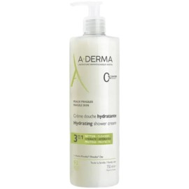 A-Derma Peaux Fragiles 3in1 Hydrating Shower Cream Κρεμοντούς 3σε1 Καθαρισμού & Ενυδάτωσης 750ml