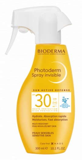 Bioderma Photoderm Spray Invisible SPF30, Ενυδατικό Αντηλιακό Για Πρόσωπο & Σώμα 300ml