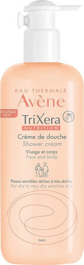 Avene Eau Thermale Trixera Nutrition Creme De Douche Κρεμοντούς Για Ξηρό - Ευαίσθητο Δέρμα 500ml