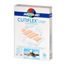 Master Aid Αδιάβροχα Αυτοκόλλητα Επιθέματα Cutiflex Strip 20τμχ