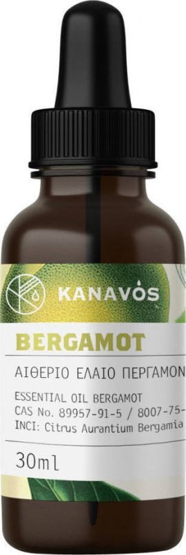 Kanavos Bergamot Essential Oil Αιθέριο Έλαιο Περγαμόντο, 30ml