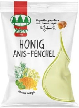 Kaiser Honig Anis-Fenchel Καραμέλες για το Βήχα με Μέλι, Γλυκάνισο & Μάραθο 90gr