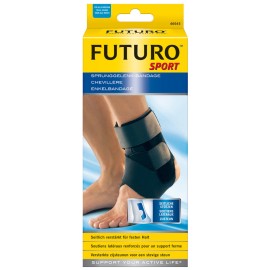 3M Futuro Sport Deluxe Ankle Stabilizer Επιστραγαλίδα Δετή σε Μαύρο χρώμα