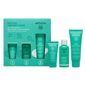 Apivita Promo Routine Just Bee Clear Κρέμα Κατά Των Ατελειών 40ml & Δώρο Gel Καθαρισμού 15ml + Λοσιόν Σύσφιγξης Πόρων 50ml