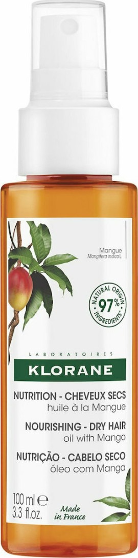 Klorane Mangue Έλαιο Θρέψης με Μάνγκο 100ml