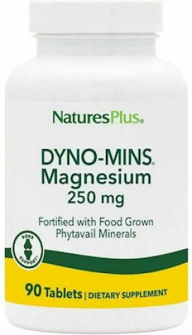 Natures Plus Bone Support Dyno-Mins Magnesium 250mg 90 ταμπλέτες