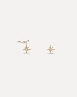 Verame Elsa Gold Υποαλλεργικά Σκουλαρίκια (Χρυσό χρώμα) 1 Ζευγάρι