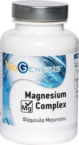 VioGenesis Magnesium Complex Συμπλήρωμα Διατροφής Για Το Νευρικό - Μυϊκό Σύστημα, 120 Κάψουλες