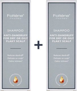 Foltene Shampoo Anti-Dandruff for Dry or Oily Flaky Scalp 2 x 200ml
