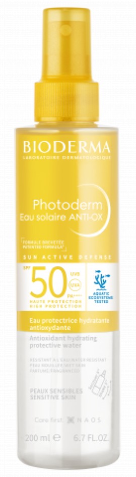 Bioderma Photoderm Eau Solaire Anti-Ox SPF50 Αντιοξειδωτικό Αντηλιακό Νερό 200ml
