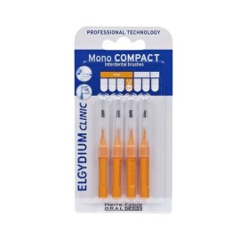 Elgydium Clinic Mono Compact Μεσοδόντια Βουρτσάκια 0.6mm Πορτοκαλί 4τμχ