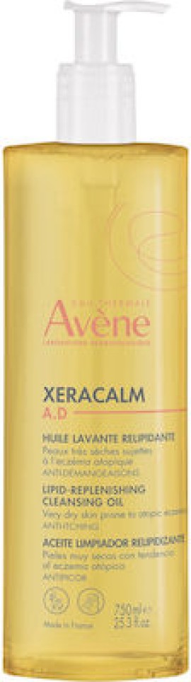 Avene Xeracalm A.D Huile Lavante Relipidante Λάδι Καθαρισμού Για Πολύ Ξηρό Δέρμα με Τάση Εκζέματος 750ml