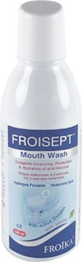 Froika Froisept Oxygen Mouthwash with Stevia Στοματικό Διάλυμα για την Ουλίτιδα 500ml