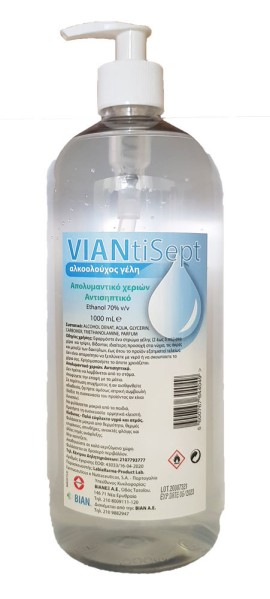 VIAN VIANTISEPT ΑΝΤΙΣΗΠΤΙΚΟ GEL 1000ml