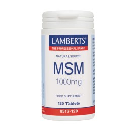 Lamberts MSM 1000mg, Συμπλήρωμα Διατροφής με Οργανικό Θείο για τη Διατήρηση της Φυσιολογικής Λειτουργίας των Αρθρώσεων, 120tabs