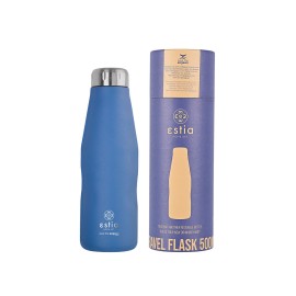 Estia Ανοξείδωτος Θερμός Travel Flask Save The Aegean 500ml Denim Blue 01-12052