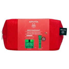 Apivita Bee Radiant Promo Pack με Κρέμα Πλούσιας Υφής για Σημάδια Γήρανσης & Ξεκούραστη Όψη, 50ml & Δώρο Κρέμα Ματιών 15ml