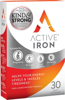 Bionat Active Iron 25mg Συμπλήρωμα Διατροφής Με Ενεργό Σίδηρο, 30 κάψουλες