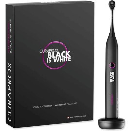 Curaprox Hydrosonic Black is White Ηλεκτρική Οδοντόβουρτσα με Τεχνολογία Sonic σε Μαύρο Χρώμα 1τμχ