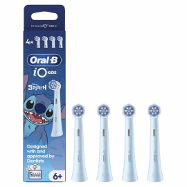Oral-B iO Kids Disney Stitch Ηλεκτρική Κεφαλή Οδοντόβουρτσας απο 6+ ετών 4τεμ