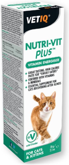 Nutri - Vit Plus Cat Vitamin energizer Πολυβιταμινούχο Συμπλήρωμα Διατροφής Για Γάτες 70g