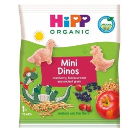 Hipp Mini Dinos Παιδικό Σνακ Δημητριακών σε Σχήμα Δεινοσαυράκι 1y+ 30g