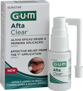 Gum Afta Clear Spray Τοπικής Εφαρμογής Για Τη Θεραπεία Των Αφθών 15ml