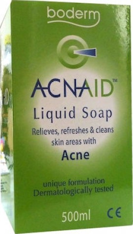 Boderm Acnaid Liquid Soap Υγρό Σαπούνι κατά της Ακμής, 500 ml