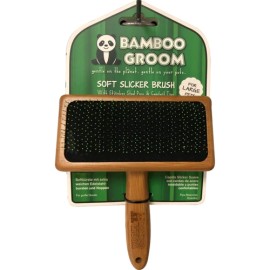 Bamboo Groom Βούρτσα Σύρμα Με Προστατευτικά Άκρα Large