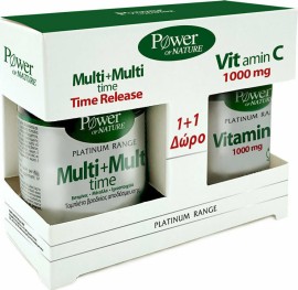 Power Health PROMO Classics Platinum Range Multi+Multi Time 30 Ταμπλέτες - Vitamin C 1000mg 20 Ταμπλέτες