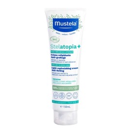 Mustela Stelatopia+ Lipid-Replenishing Cream Κρέμα Αναπλήρωσης Λιπιδίων Κατά του Κνησμού για Πρόσωπο & Σώμα 150ml