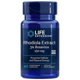 Life Extension Rhodiola Extract 3% Rosavins 250 mg Υποστηρίζει το Μεταβολισμό της Κυτταρικής Ενέργειας 60veg caps