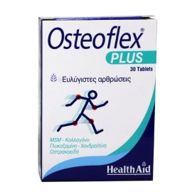 Health Aid Osteoflex Plus Συμπλήρωμα Διατροφής με Γλυκοζαμίνη, Χονδροϊτίνη, Κολλαγόνο & MSM για Ξεκούραστες Αρθρώσεις 30 Ταμπλέτες