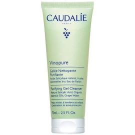 Caudalie Vinopure Purifying Gel Cleanser Καθαριστικό Προσώπου κατά των Ατελειών 75ml