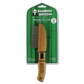 Bamboo Groom Χτένα Ψιλή Με 77 Περιστρεφόμενες Ακίδες